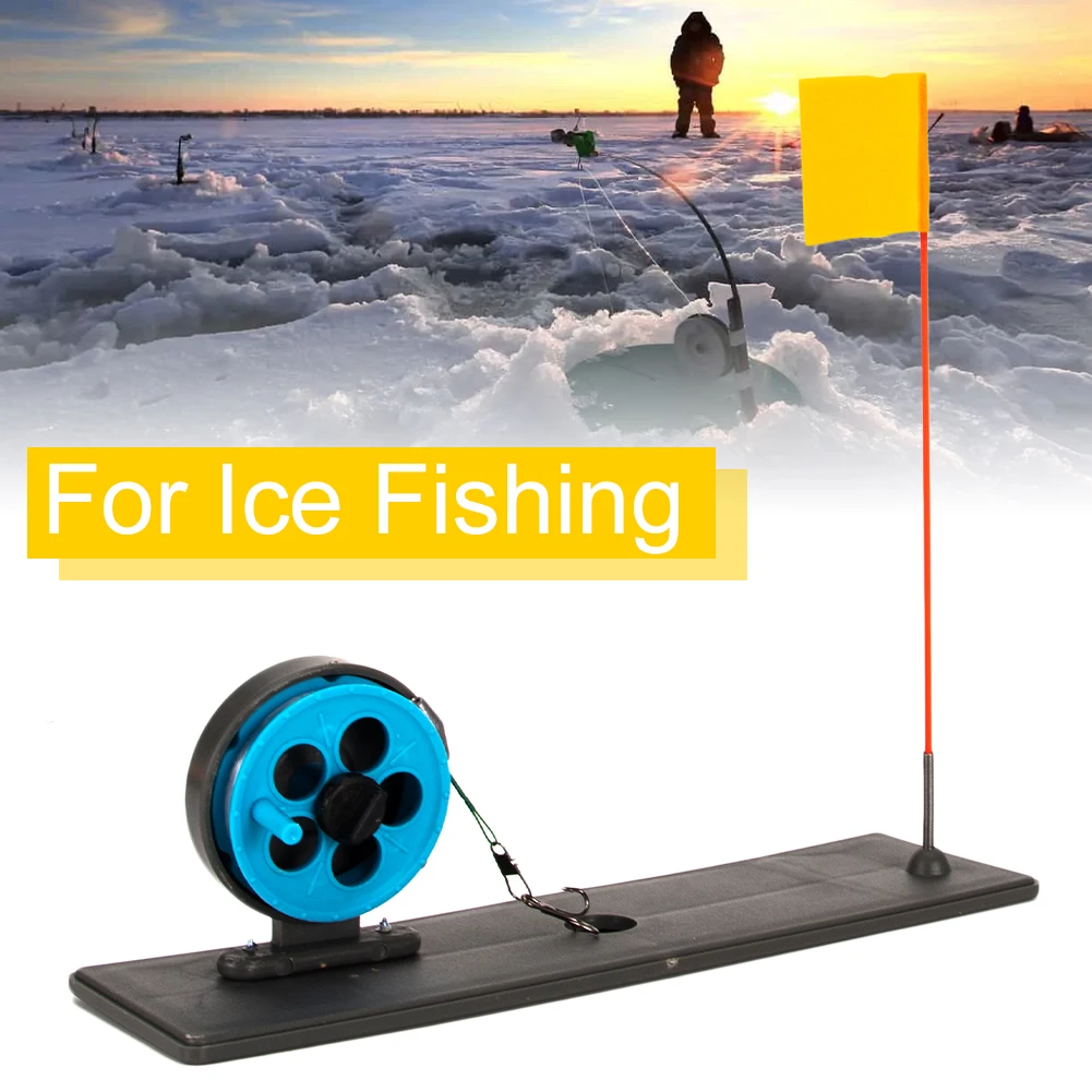 Hordozható Mini Horgászbot Tipp-Fel Narancssárga Zászló Jelölő Téli Jeges Halászat Pole Zászló Jelző Berendezések Halászati Tartozékok Kezelése