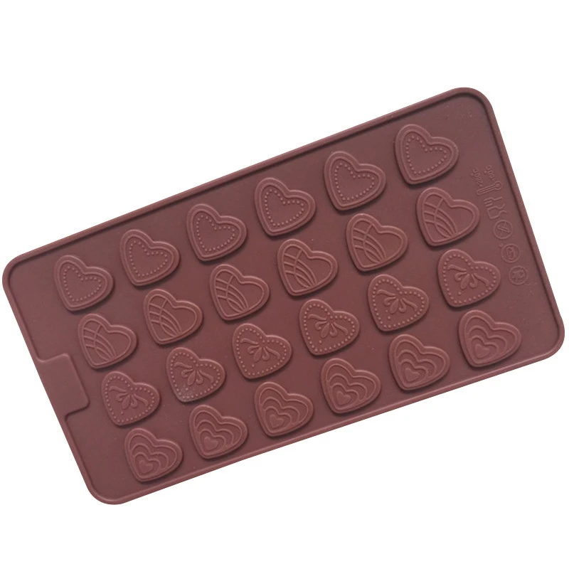 Mini Szív Szilikon Bakeware Fondant Torta Díszítő Csokoládé Öntőforma Tészta Főzés Eszközök D637