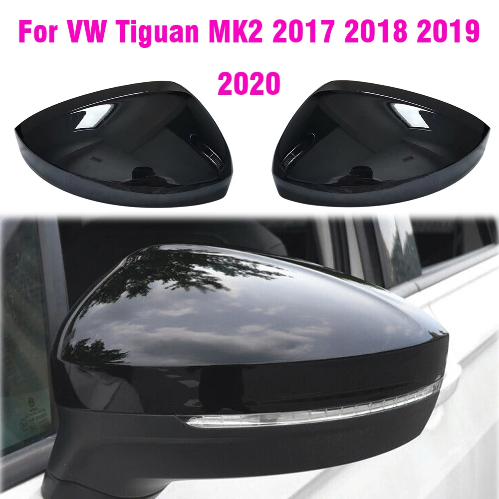 Visszapillantó Oldalsó visszapillantó Tükörbe Caps Fedezni VW Tiguan Allspace L MK2 2017 2018 2019 2020 Csere Matt Króm